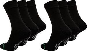 Paolo Renzo Bambus Business Socken Damen & Herren 6 Paar 35/38 Schwarz