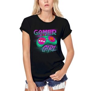 Damen Grafik T-Shirt aus Biobaumwolle Gamer Girl - Videospiele lustig – Gamer Girl - Video Games Funny – Öko-Verantwortlich Vintage Jahrgang Kurzarm