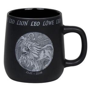 KÖNITZ Becher STERNZEICHEN - Löwe - 395 ml aus Bone China Porzellan / Fassbecher