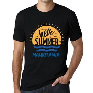 Herren Grafik T-Shirt Zeit dem Sommer in Mauretanien Hallo zu sagen – Time To Say Hello To Summer In Mauritania – Öko-Verantwortlich Vintage Jahrgang