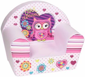 knorr toys Kindersessel "Owl", Farbe Rosa