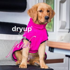 Hundebademantel Dryup cape „Mini“ pink 30 cm - 45 cm, Größe:45cm