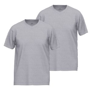 GÖTZBURG Herren T-Shirt grau uni 2er Pack Größe: M