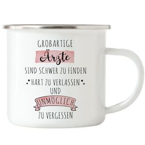 Großartige Ärzte Sind Schwer Zu Finden Emaille Tasse Dankeschön Geschenk Hart Zu Vergessen