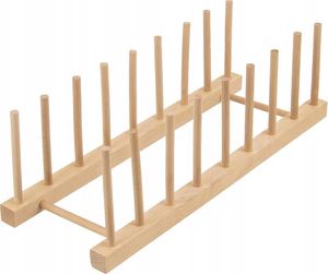 Orion Topfdeckelhalter Holzständer 35x13x11cm Teller Organizer Küche