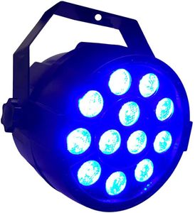 12 LED Leuchten Scheinwerfer 3 in 1 RGBW Strahler Musiklampe Bühnenbeleuchtung 7 Kanal mit Fernbedienung