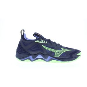 Mizuno Boty Wave Momentum 3 Evening Blue Techno Green Iolite, V1GA231211