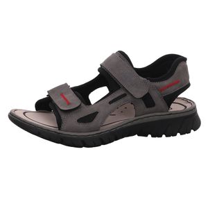 Rieker sandále sivé tmavé, veľkosť:42, farba:cenere/black/black 2