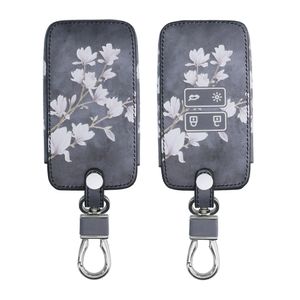 kwmobile Autoschlüssel Hülle kompatibel mit Renault 4-Tasten Smartkey Autoschlüssel (nur Keyless Go) - Kunstleder Schutzhülle Schlüsselhülle Cover