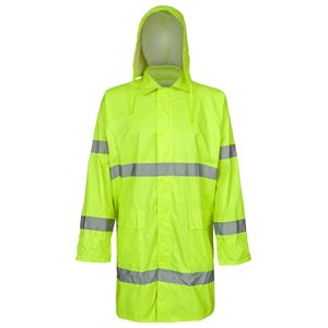 Warnschutzjacke Regenjacke Arbeitsjacke Warnjacke Wetterjacke Grün Gelb (SAT-Z) Gr. 3XL