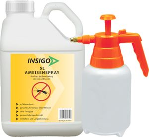 INSIGO 5L + 2L Sprüher Anti Ameisen Mittel Spray Gift gegen Stopp frei abwehren Bekämpfung Schutz