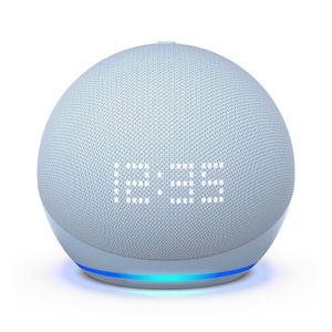 Amazon Echo Dot 5 Blau mit Uhr