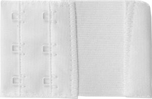 Damen BH-Verlängerer in Weiß, flexible Erweiterung für BH's - Elastischer Bra Extender 25mm, Erweiterungs Set