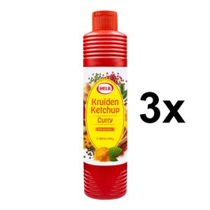 Hela Curry-Kräuter-Ketchup 80 cl x 3