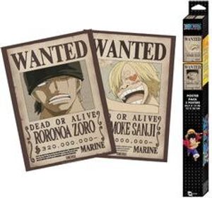 One Piece Poster-Set: Chibi Posters - Wanted Zoro & Sanji (52 x 38 cm)