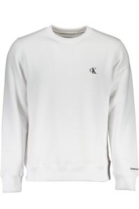 Calvin Klein Jeans Herren Wesentliches Sweatshirt, Weiß M