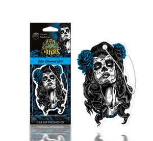 Osvěžovač vzduchu AROMA CAR DIA DE LOS MUERTOS Blue Diamond Girl