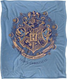 Harry Potter - Deka "Happy Christmas", Hogwarts Crest TV18923 (jedna veľkosť) (farebná)