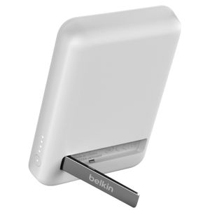 Belkin magnet./drahtl. Powerbank 5.000mAh weiß.mit Fuß BPD004btWT