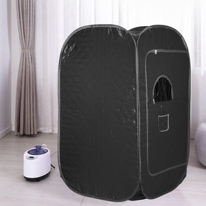 Dampfsauna 1000W Wärmekabine Home Sauna mit Timer & 9 Temperaturstufen Sitzsauna Schwarz