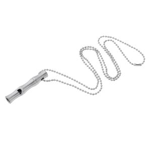 Edelstahlpfeife Überlebens-Pfeife Wasserdicht Pfeife, 5,4 x 1,0 cm