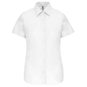 Kariban Damen Oxford Kurzarmbluse K536 white 4XL