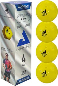 JOOLA Pickleball Primo Ball (4 pack)  | Tennis Tischtennis Bälle Schlagspiel
