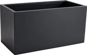 VIVANNO Pflanzkübel Pflanztrog Fiberglas "Maxi", Anthrazit 80x40x40 cm