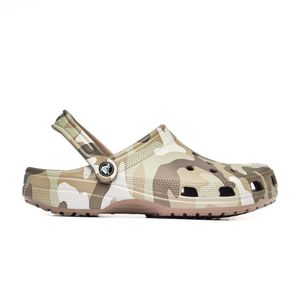 Crocs Klassische bedruckte Camo-Clogs, Grün 43/44 EU