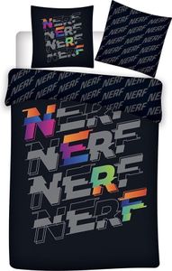 Nerf Bettbezug Logo 140 x 200 cm -  Bio Baumwolle