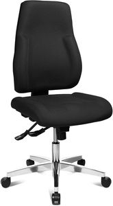 Topstar Bürodrehstuhl schwarz Lehnen-H.600mm Sitz-Höhe 430-510mm ohne Armlehnen - PI990BC0