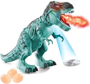 Elektrisch Dinosaurier Spielzeug Kinder, Tyrannosaurus Rex Spielzeug mit Dinosaurier-Ei und Brüllendem Dinosaurier-Sound