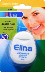 Elina, Nić dentystyczna miętowa, 50m (PRODUKT Z NIEMIEC)