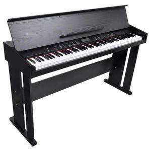 vidaXL Elektrický klavír Digitálny E-Piano s 88 klávesmi a zásobníkom na noty