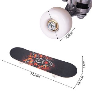 MalPlay Skateboard Deck Holzboard Doppelseitige Lion 77cm ABEC-5 Funboard Kinder ab 6 Jahren bis 100 kg