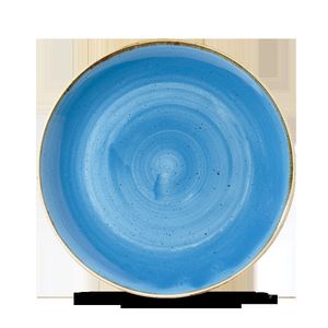 Churchill Super Vitrified Stonecast Cornflower Blue Teller Tief Coup 24,8cm, 12 Stück