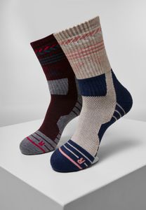 Urban Classics TB3742 | Hiking Performance Socks 2-Pack - Farbe: blue/grey - Größe: 39-42
