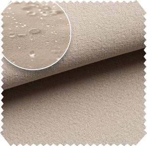 novely® TRITON - Microfaser Velours in Wildleder-Optik - Wasserabweisender Möbelstoff - Pflegeleichte Meterware 1lfm - Farbe: 02 Beige