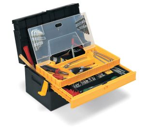 Alutec Werkzeugkoffer Compact 20 Zoll ohne Inhalt mit 2 Auszügen