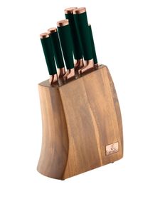 BERLINGERHAUS Sada nožov v drevenom bloku 7 ks Emerald Collection BH-2645