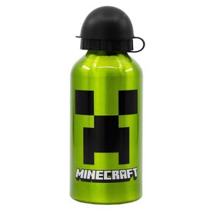 Minecraft Creeper Kinder Aluminium Trinkflasche 400 ml