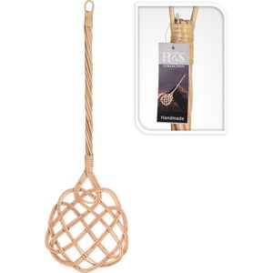 Home Styling Collection Teppichklopfer | Ausklopfer aus Rattangeflecht für Teppiche Matten Vorleger 74 cm
