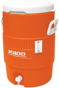 Igloo 5 galónový kontajner na nápoje so sedadlom - 19 litrov - oranžový