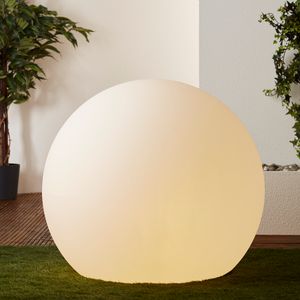 BRILLIANT hochwertige Lichtkugel GARDEN |  Ø 80 cm Lichtobjekt in weiß | Kunststoff | 1x E27 Fassung max. 60 W