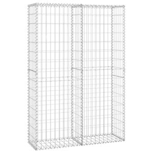 vidaXL Kôš na kameň Gabion s vekom Pozinkovaný drôt 150 × 100 × 30 cm