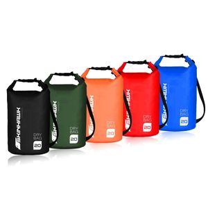 SKINHAWK Dry Bag  10 L / 20 L / 30 L  wasserdichte Tasche / waterproof / Seesack / Trockentasche - Farbe: Schwarz - Größe: 20 Liter