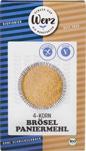 Werz 4-Korn Brösel Paniermehl Vollkorn glutenfrei -- 200g x 6  - 6er Pack VPE