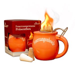Feuerzangentasse 1er-Set | terracotta | Feuerzangenbowle-Set | Präsentbox