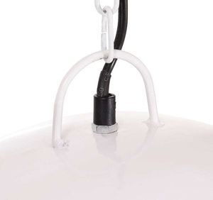 vidaXL Závesné svietidlo Vintage Industrial Style 25 W White Round 41 cm E27