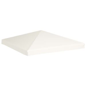 Vintage - Minimalistisches Pavillondach 310 g/m² 3x3 m Cremeweiß,3 x 3 m